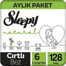 Sleepy Natural No:6 XLarge 128 Adet Bebek Bezi