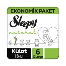 Sleepy Natural No:6 XLarge 400 Adet Külot Bebek Bezi