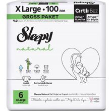 Sleepy Natural No:6 XLarge 62 Adet Bebek Bezi