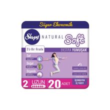 Sleepy Natural Soft Ekstra Yumuşak Uzun 20'li Ped