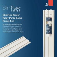 Slimflex Set 3 Kanallı Perde Ray