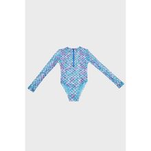 Slipstop SM2611001405 Miranda Long Sleeve Desenli Kız Çocuk Mayo