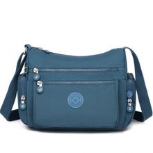 Smart Bags 1115 Mavi Krinkil Kumas Kadin Postaci Çantası