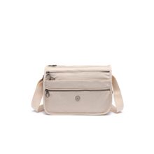 Smart Bags 1128 Bej Nano Metalik Kumaş Kadın Postacı Çantası