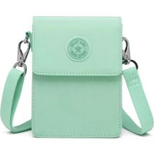 Smart Bags 3173 Küçük Krinkıl Kumaş Yeşil Telefonluk Kadın Çantası