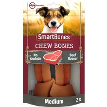SmartBones Sığır Etli Medium Düğüm Kemik 2'li 158 gr Köpek Ödülü