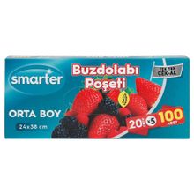 Smarter Orta Boy 100 Adet Buzdolabı Poşeti