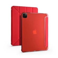 Smcase Apple iPad Pro 12.9 2020 4. Nesil Katlanabilir Standli Pu Silikon Tf2 Kılıf