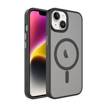 Smcase Apple iPhone 13 Mat Arka Yüzeyli Wireless Şarj Özellikli Flet Cep Telefonu Kılıfı