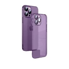 Smcase Apple iPhone 14 Pro Mat PP Alp Kamera Korumalı Silikon Cep Telefonu Kılıfı
