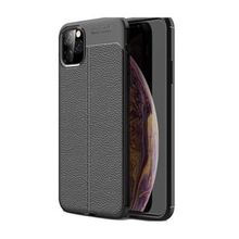 Smcase iPhone 12 Mini Deri Dokulu Silikon Kırmızı Cep Telefonu Kılıfı