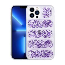 Smcase iPhone 13 Pro Max Dalga Damla Lazer Kapak Pembe Cep Telefonu Kılıfı