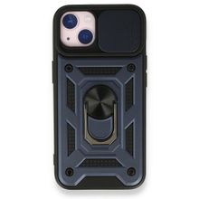 Smcase iPhone 13 Pro Max Kamera Korumalı Yüzüklü Tank Pars Silikon Kırmızı Cep Telefonu Kılıfı