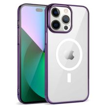 Smcase iPhone 13 Pro Max Magsafe Wiriless Özellikli Pixel Glitter Kapak Siyah Cep Telefonu Kılıfı