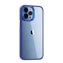 Smcase iPhone 13 Pro Renkli Bumper Hybrid Krom Silikon Haki Yeşil Cep Telefonu Kılıfı