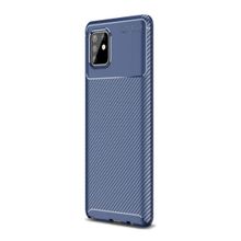 Smcase Samsung Galaxy A91 Negro Karbon Dokulu Silikon Nano Siyah Cep Telefonu Kılıfı
