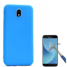 Smcase Samsung Galaxy J7 Pro Lüks Silikon Cam Kırmızı Cep Telefonu Kılıfı