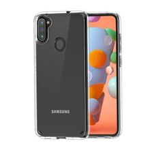 Smcase Samsung Galaxy M11 Gard Darbe Korumalı Silikon Nano Şeffaf Cep Telefonu Kılıfı
