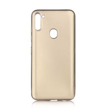 Smcase Samsung Galaxy M11 Lüks Silikon Tam Kapatan Kırmızı Cep Telefonu Kılıfı