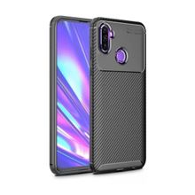 Smcase Samsung Galaxy M11 Negro Karbon Silikon Nano Siyah Cep Telefonu Kılıfı