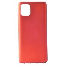 Smcase Samsung Galaxy S20 Ultra Lüks Mat Silikon Tam Kapatan Kırmızı Cep Telefonu Kılıfı