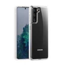 Smcase Samsung Galaxy S21 5G Coss Hybrid Sert Silikon Nano Şeffaf Cep Telefonu Kılıfı