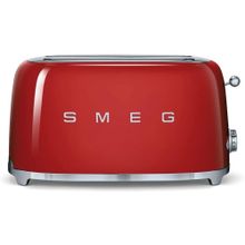 Smeg TSF01RDEU 1500 W 6 Programlı 4 Dilim Hazneli Ekmek Kızartma Makinesi