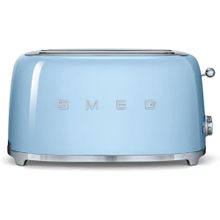 Smeg TSF02PBEU Pastel Mavi 1500 W 6 Programlı 4 Dilim Hazneli Ekmek Kızartma Makinesi