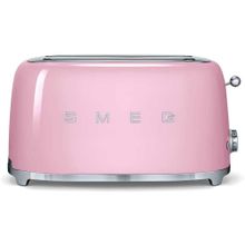 Smeg TSF02PKEU Pembe 1500 W 6 Programlı 4 Dilim Hazneli Ekmek Kızartma Makinesi