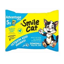 Smile Cat 5x85 gr Pouch Yetişkin Somonlu Yaş Kedi Maması