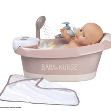 Smoby 220368 Baby Nurse Su ve Işık Fonksiyonlu Banyo Seti