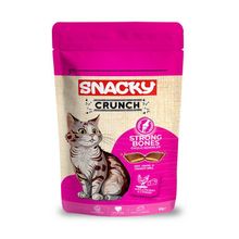 Snacky Crunch Strong Kemik Sağlığı Tavuk Etli ve Peynirli 60 gr Kedi Ödülü
