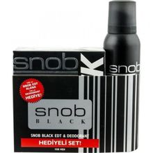 Snob Black Edt 100+150 ml Deodorant Set