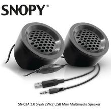 Snopy SN-03A 2.0 Siyah 2wx2 Usb Mini Multimedia Speaker