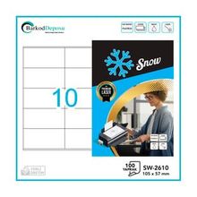 Snow SW-2610 105x57 mm A4 Lazer Etiket