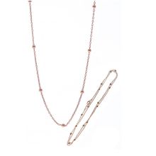 Söğütlü Silver Gümüş 50 cm Rose Top Top Zincir