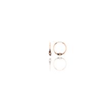 Söğütlü Silver Gümüş Rose 12 mm Mini İşlemeli Halka Küpe