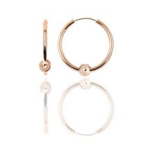 Söğütlü Silver Gümüş Rose 12 mm Mini Sade Toplu Halka Küpe