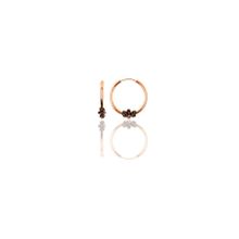 Söğütlü Silver Gümüş Rose 14 mm İşlemeli Halka Küpe