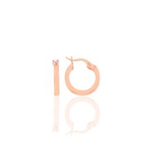 Söğütlü Silver Gümüş Rose 14 mm Şarnel Halka Küpe