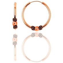 Söğütlü Silver Gümüş Rose 14 mm Toplu Halka Küpe