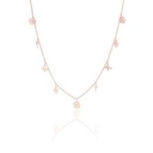 Söğütlü Silver Gümüş Rose Kısmet Şans Kolyesi