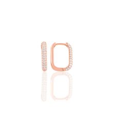 Söğütlü Silver Gümüş Rose Zirkon Taşlı Trend Küpe
