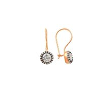 Söğütlü Silver SGTL10069 Gümüş Elmas Montürlü Çengelli Küpe