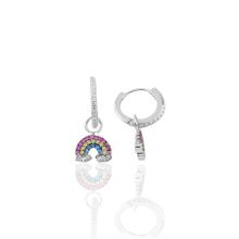 Söğütlü Silver SGTL10143 Gümüş Gökkuşağı Halka Küpe