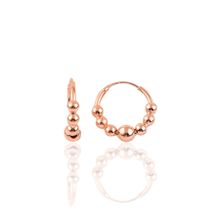 Söğütlü Silver SGTL10192 Rose 17 mm Top Gümüş Halka Küpe