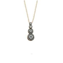 Söğütlü Silver SGTL10302ROSEB Gümüş rose tria kolye