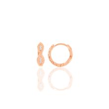 Söğütlü Silver SGTL10456 Rose Sonsuzluk Halka Gümüş Küpe