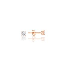 Söğütlü Silver SGTL10461ROSE Gümüş Mini Tek Taş Gümüş Küpe