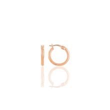 Söğütlü Silver SGTL10641 Rose 16 mm Şarnel Halka Gümüş Küpe